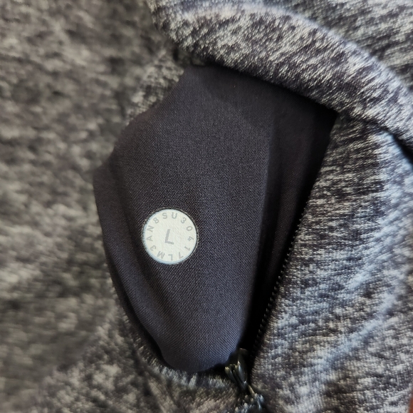 Lululemon Surge Warm 1/2 Zip Pullover Sweatshirt Heather Gray Men's Size Large - Picture 7 of 9
